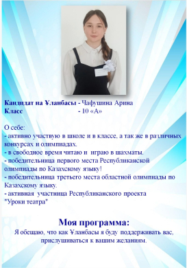 Чафушина Арина