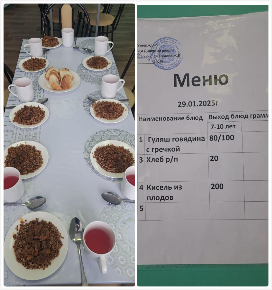 29.01.2025 күнгі ас мәзірі, 7-10 жас