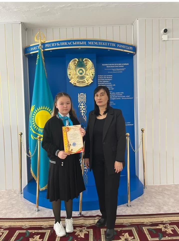 “Жарқын болашақ”олимпиадасының “Әнші-бұлбұлдар ”номинациясының жеңімпазы!