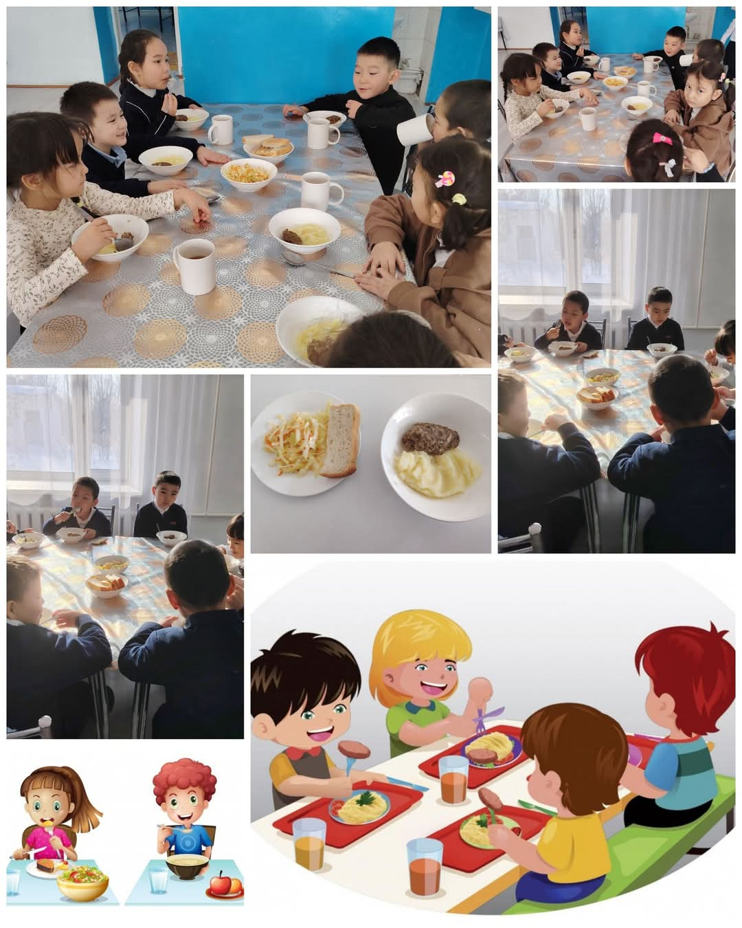 В ОШ имени С.Сейфуллина осуществляется  бесплатное  горячее питание для учащихся начальных классов и детей из социально уязвимых слоев.