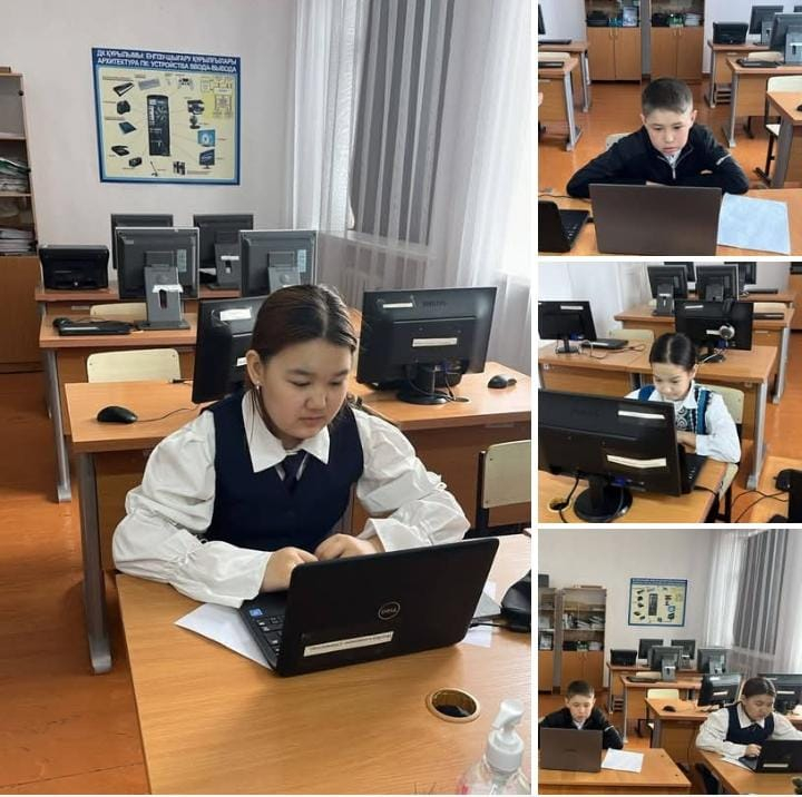 6 сынып оқушылары 1000 бала олимпиадасының 1 кезеңіне қатысты.