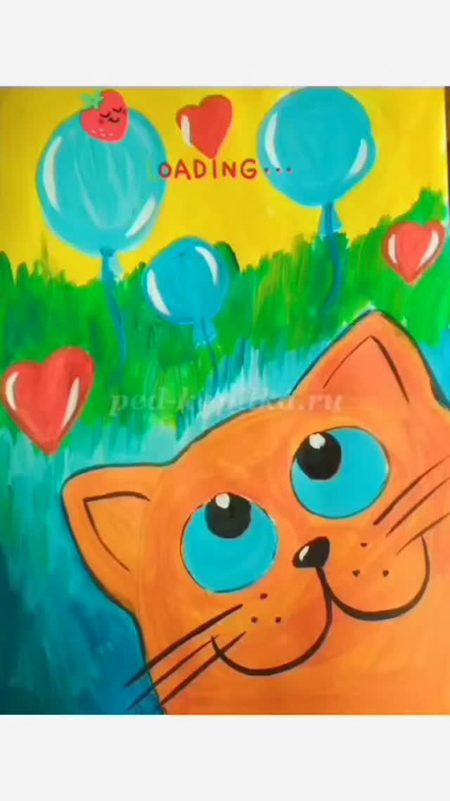 1В сыныбында «Сүйкімді мысық» шеберлік сыныбы