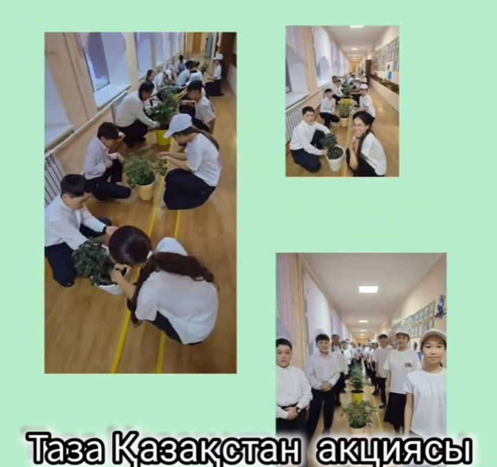 “Таза Қазақстан” акциясы мектебімізде өтті! 