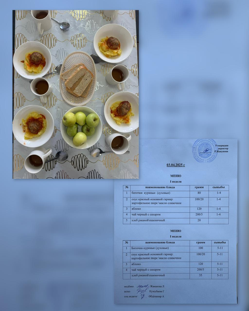 Ас мәзірі 03.04.2025ж. 