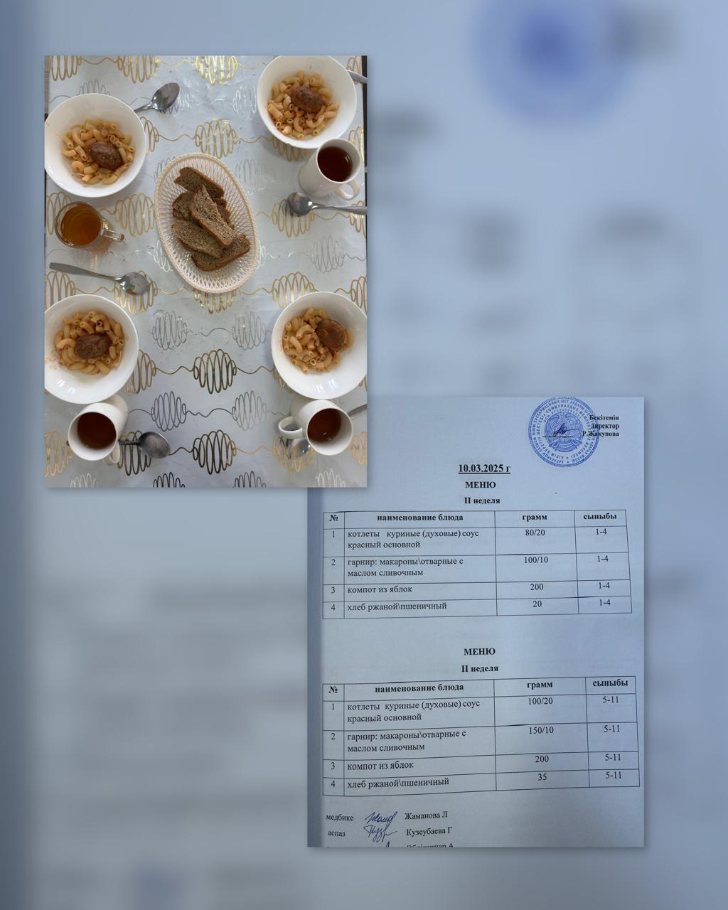 Меню на 10.04.2025г.