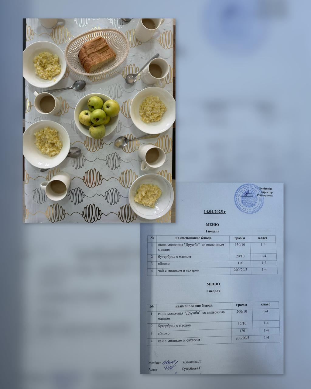 Ас мәзірі 14.04.2025ж. 