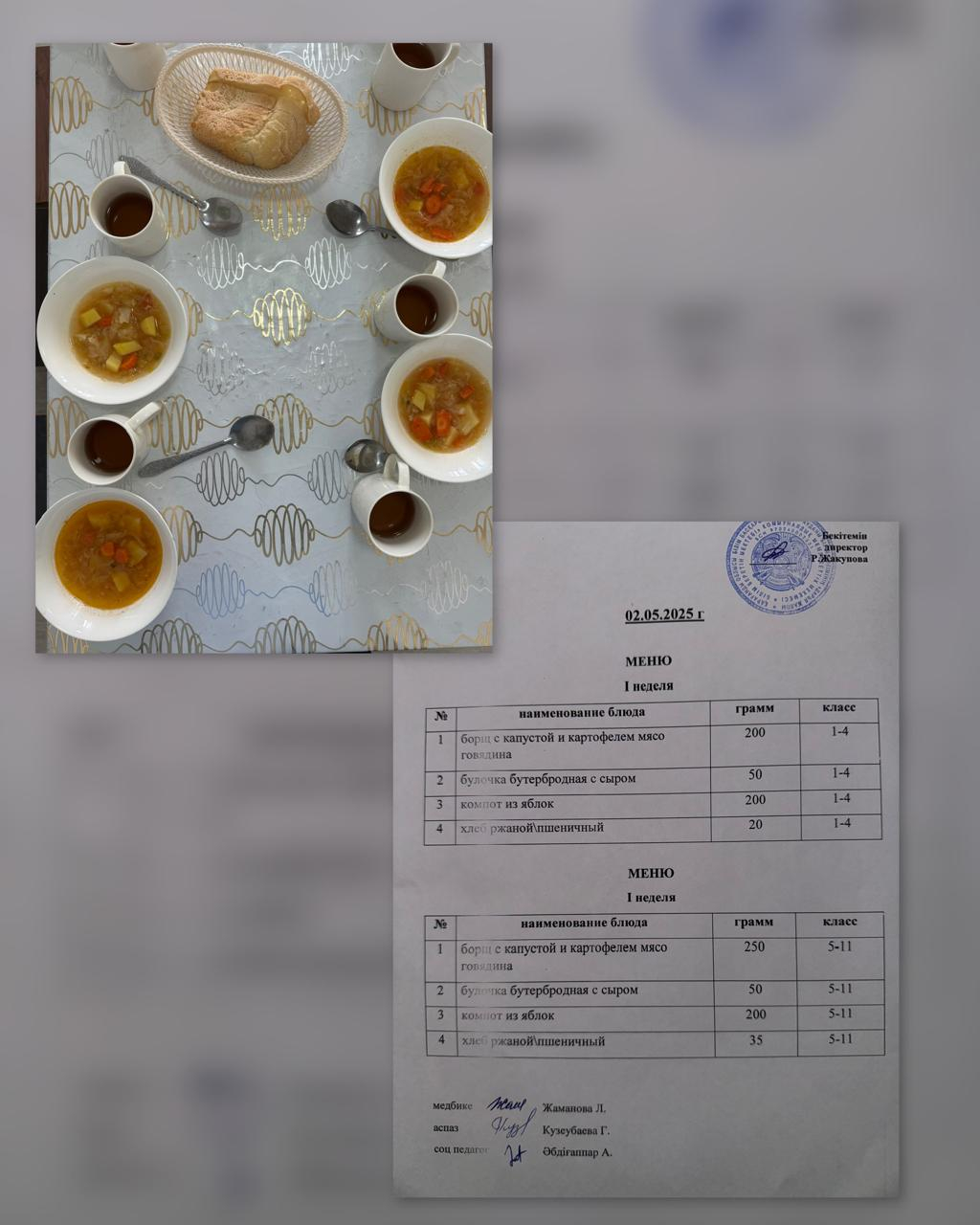 Ас мәзірі 02.05.2025ж. 