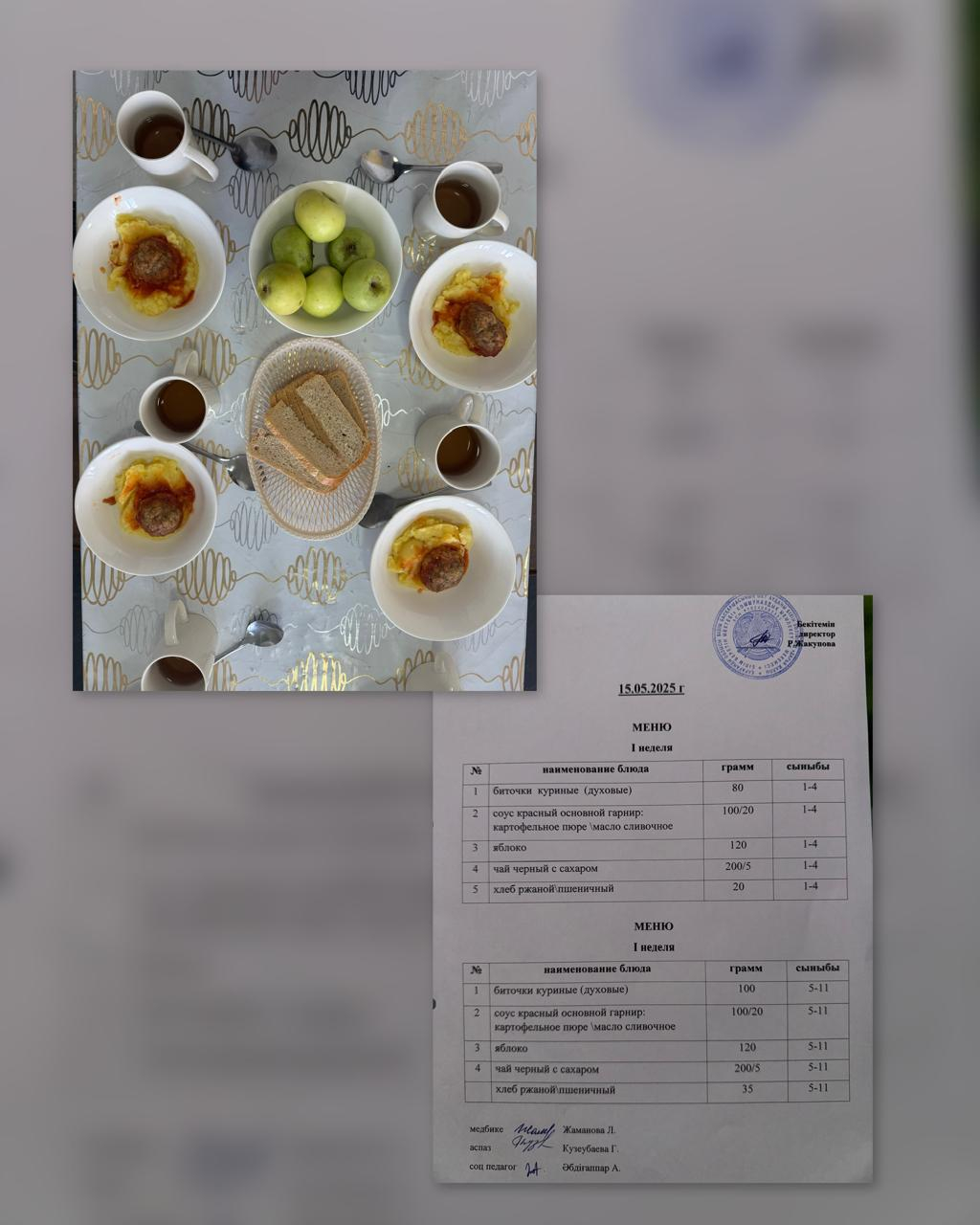 Ас мәзірі 15.05.2025ж. 