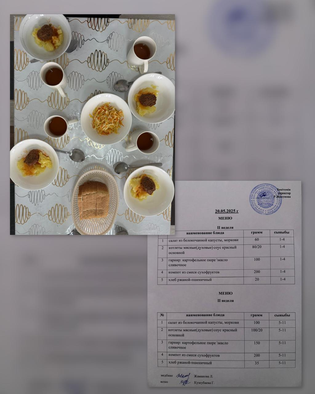 Ас мәзірі 20.05.2025ж. 