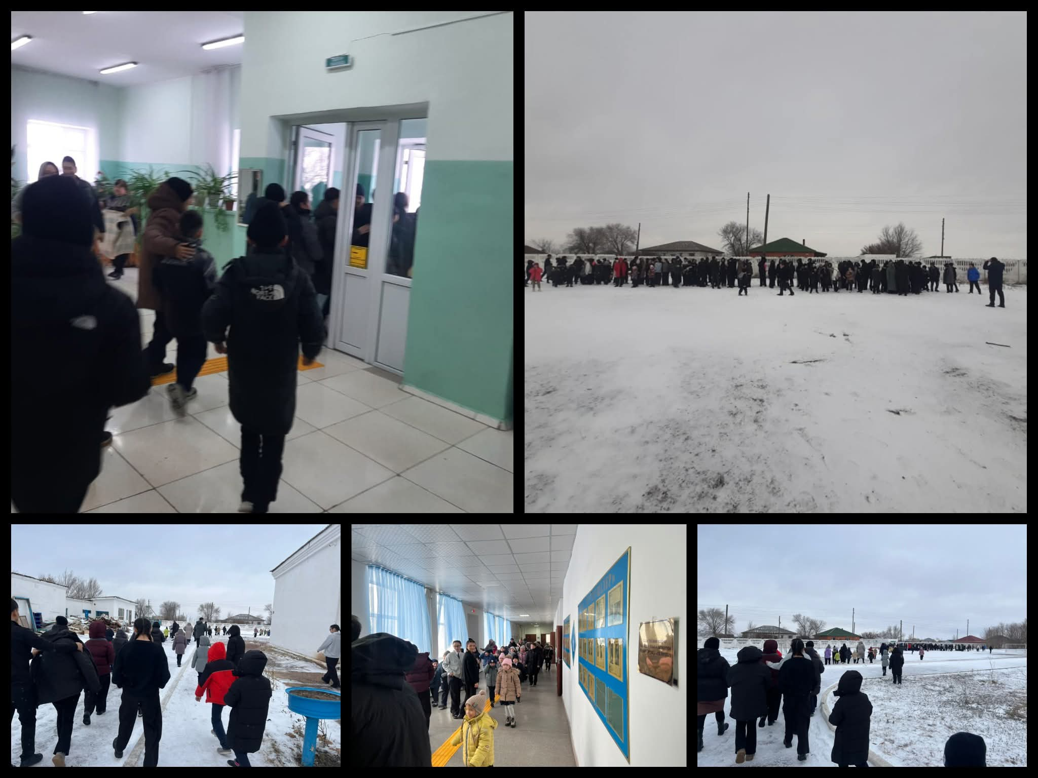 Бүгін мектебімізде өртке қарсы оқу-жаттығу өткізілді!