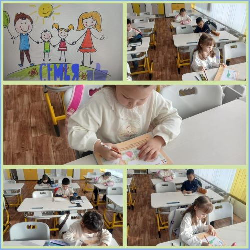 Класс предшкольной подготовки. Организованная деятельность по рисованию. Тема “Моя семья”.