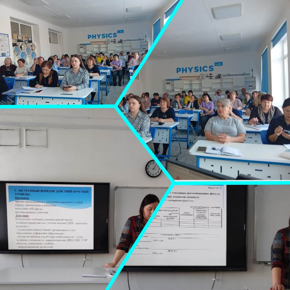 30.01.2025 года для педагогического коллектива школы проведен педагогический совет, на котором классные руководители ознакомлены с  алгоритмом  выявления «Аутодеструктивного поведения учащихся»