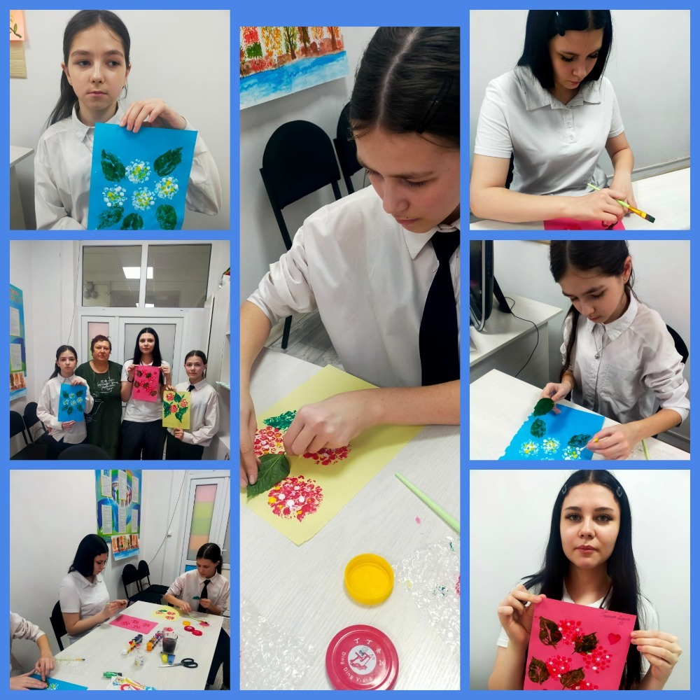 10.02.2026 года в рамках программы  «ДосболLike»    социальным педагогом проведено групповое занятие по изотерапии «Гортензии».