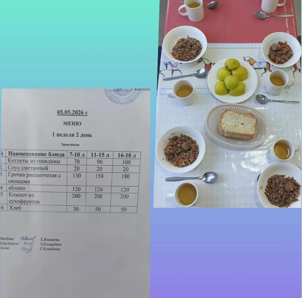Ас мәзірі 05.05.2026