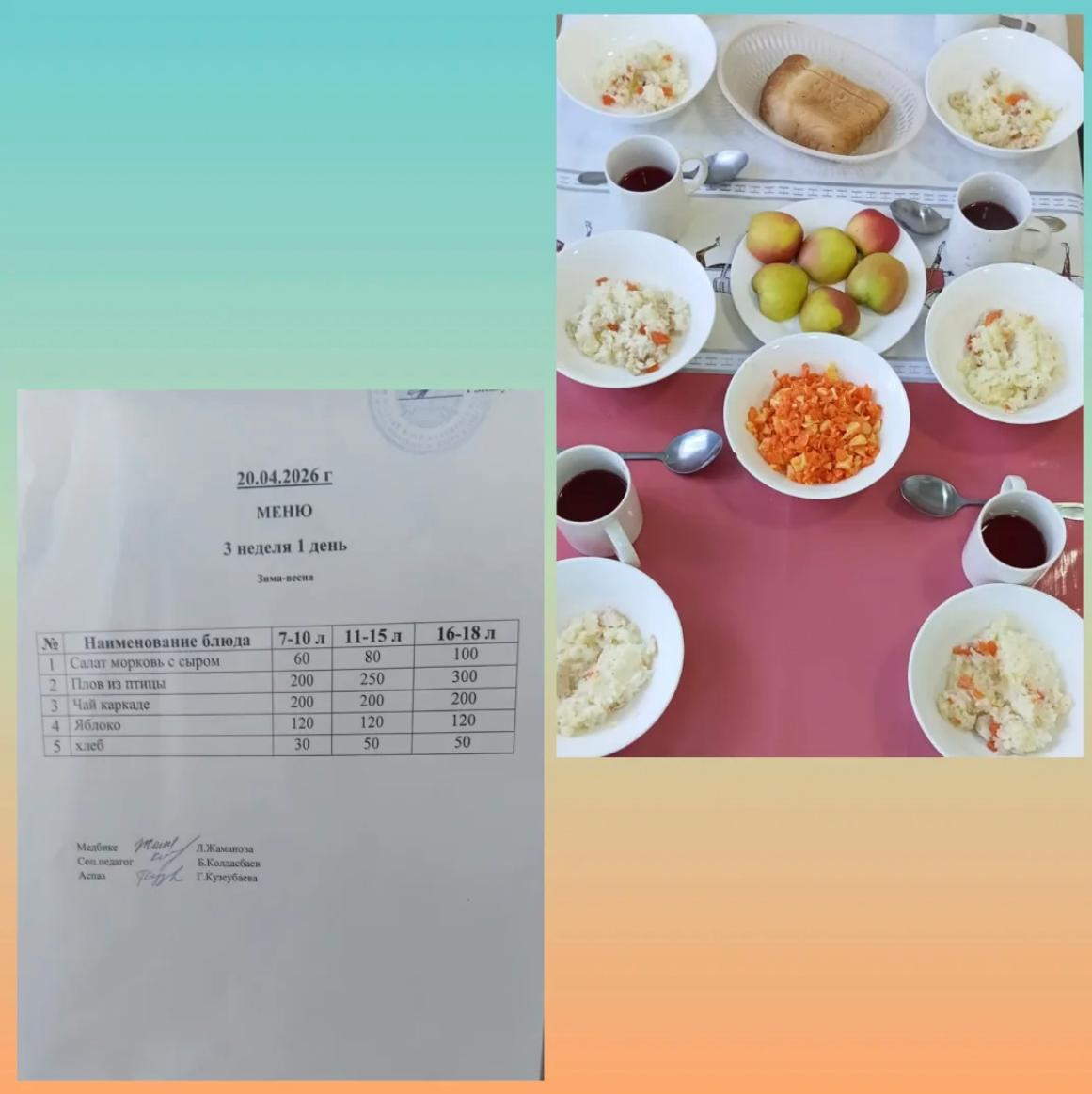 Меню на 20.04.2026