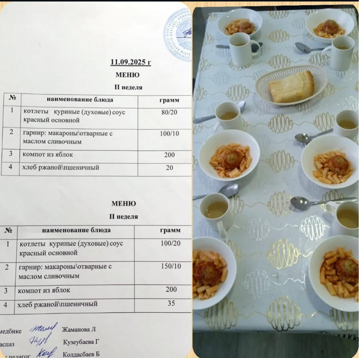 Ас мәзірі 11.09.2025