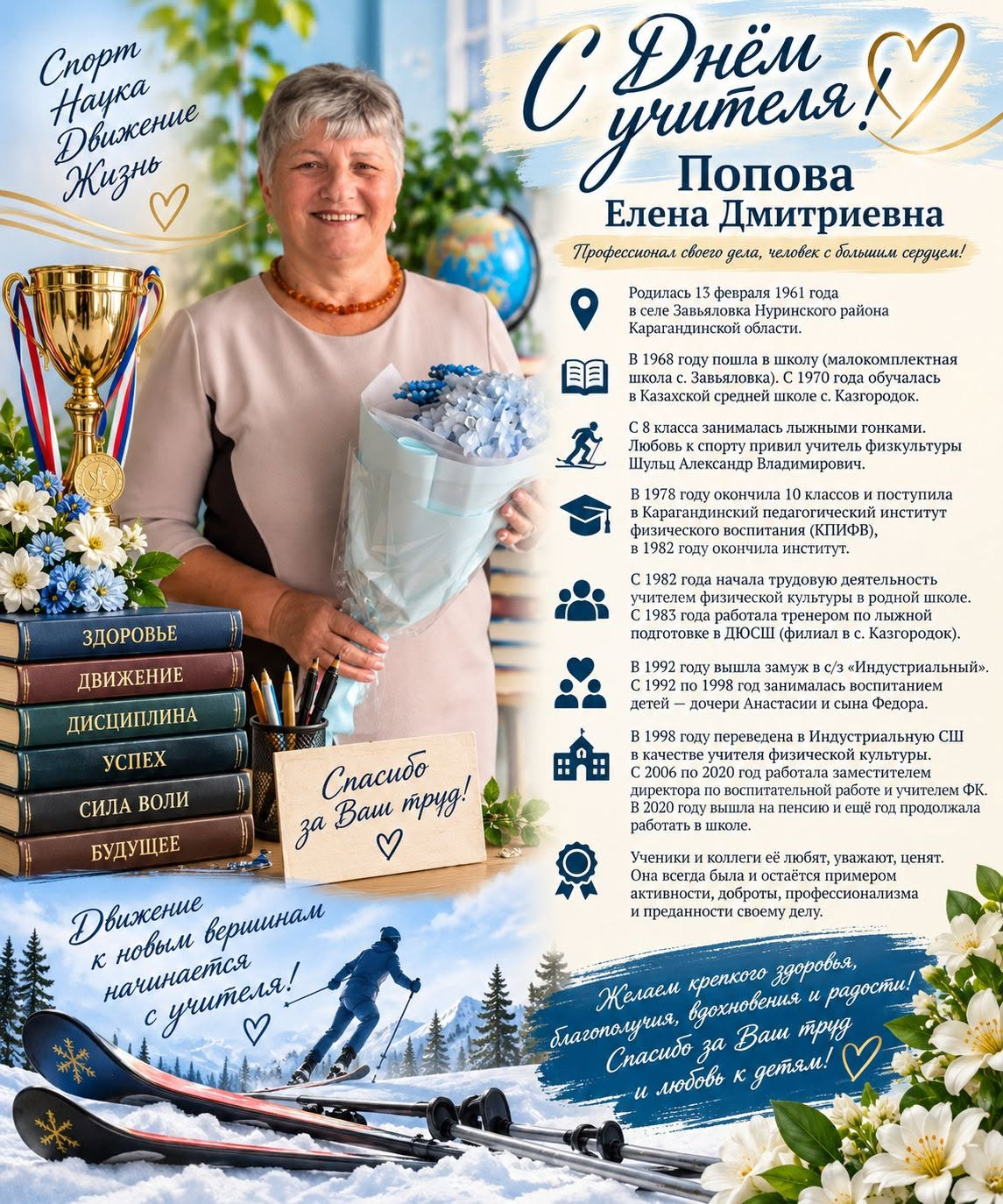 Попова Елена Дмитриевна профессионал своего дела.