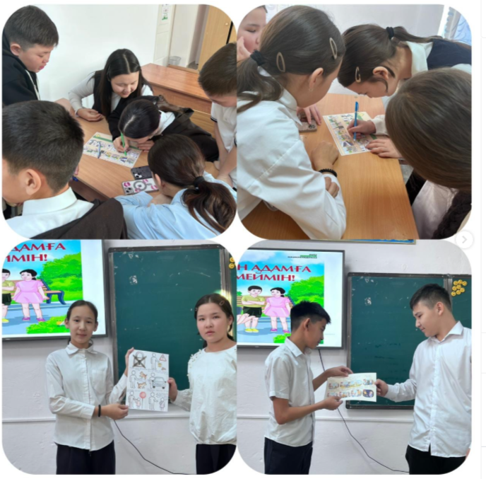 7 “ Ә” сыныбында “Бейтаныс адамдармен қатынастағы қауіпті белгілер” тақырыбында тәрбие сағаты өтті.