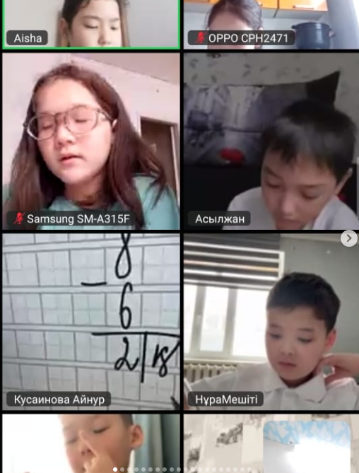 Қолайсыз ауа ⚠️райына байланысты бүгін бастауыш сыныптарда сабақтар???? қашықтан өтті. Оқушылар онлайн түрде белсенді қатысып, тапсырмаларды уақытында орындады.
